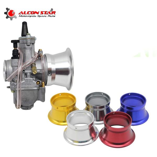 

alconstar- 55mm motorcycle carburetor carburedor air filter cup wind horn fit keihin oko koso mikuni pwk32mm 34mm racing fuel system