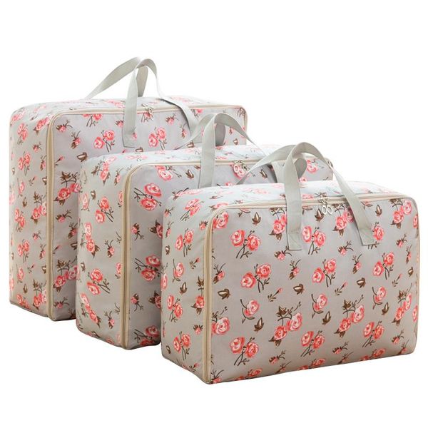 

lovely print oxford storage bag with handle durable closet organizer for travel wardrobe home quilt toy sundries tidy clothing &