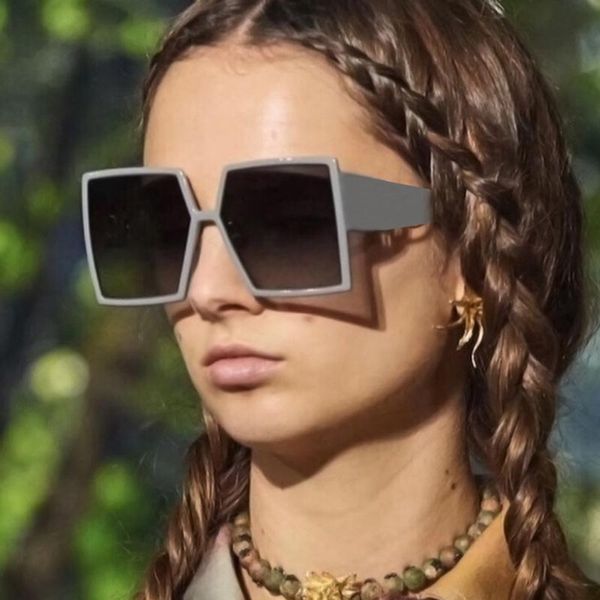 

sunglasses fashion oversized square brand design vintage women men sun glasses male uv400 shades eyewear, White;black