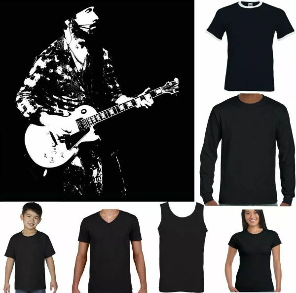 

the edge t-shirt u2 electric guitar acoustic amp band, White;black