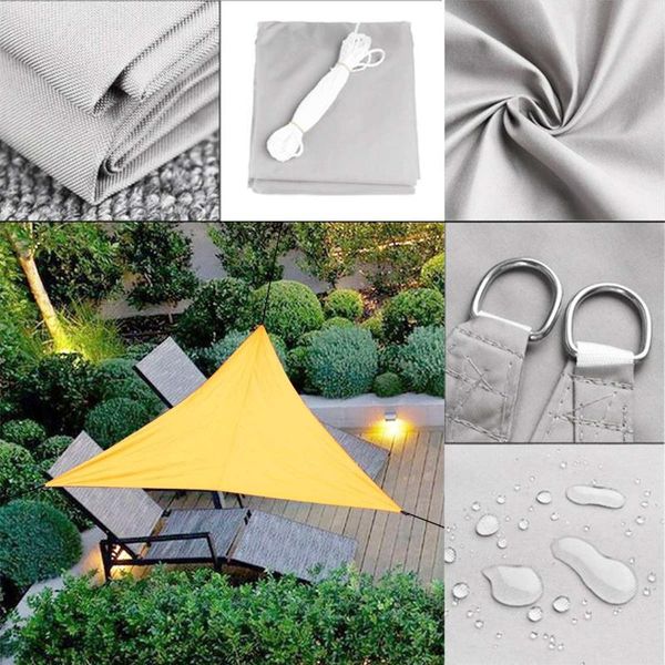 

shade enhanced sun sail waterproof 420d oxford polyester canopy cover awning anti-uv outdoor garden yard pool protection