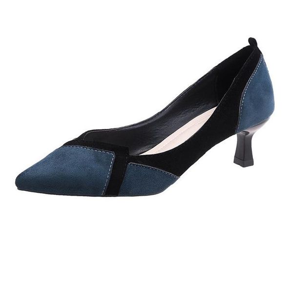 

dress shoes salto alto women cute pointed toe blue & black multi color stiletto ladies casual pink summer high heel pumps g5956