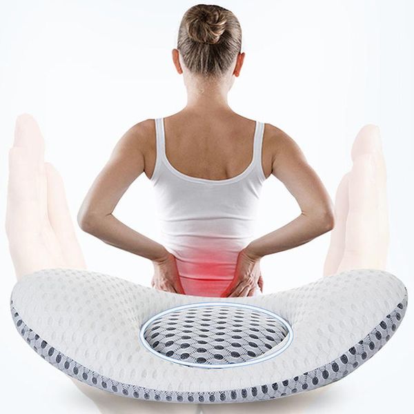 

leaf shape back pillow with buckwheat sleep bed pregnancy waist support lumbar disc herniation protector cushion