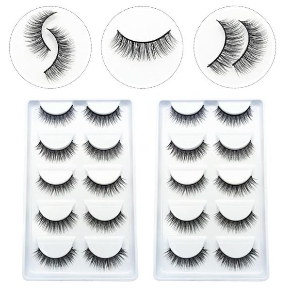

false eyelashes 10 pairs realistic lashes girl beauty makeup