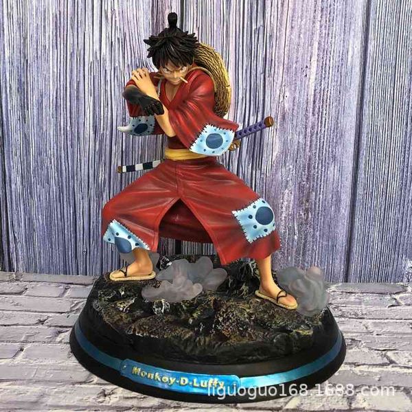 

hand made model ornament lufei statue in kimono gk and kingdom of hezhi