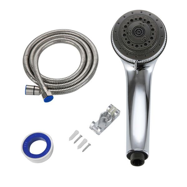 

recableght shower head holder set adjustable showerhead bathroom products & 1.5m hose system high pressure bath spa spray sets