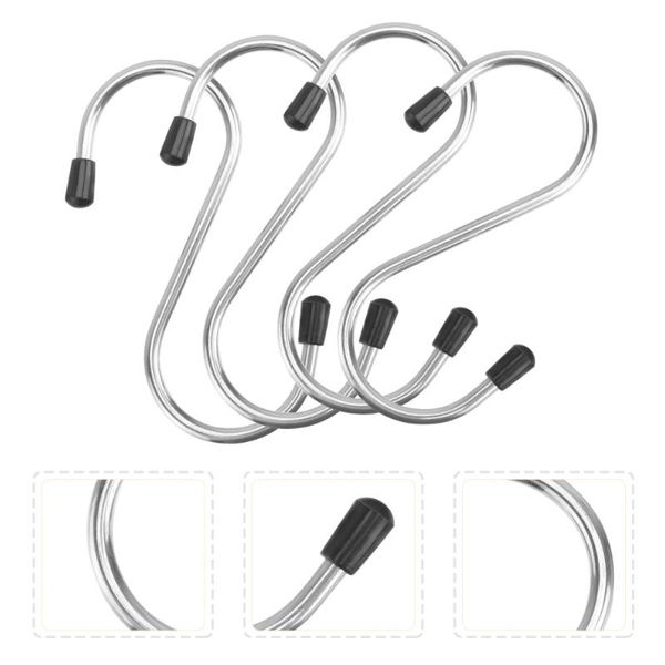 

20pcs hooks practical kitchen stainless steel shaped (silver) fishing