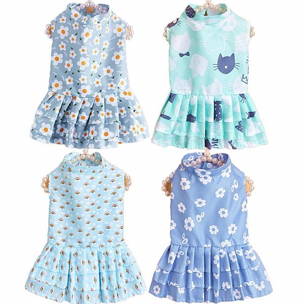 

cat costumes dog clothes for dresses fashion summer princess dress small medium dogs chihuahua party skirt