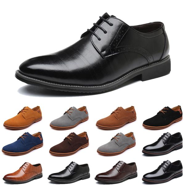 

2021 luxury men casual shoes black brown loafers outdoor flat slip on fashion mens trainers sneakers size 40-47 color9