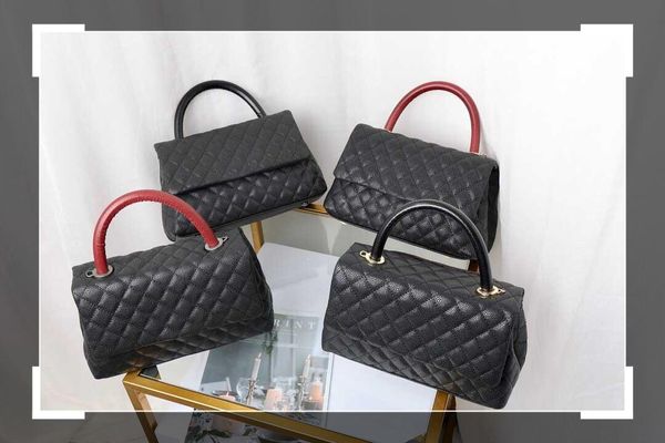 

2021 new bag classic lady handbag diagonal bag leather 25cm 6087