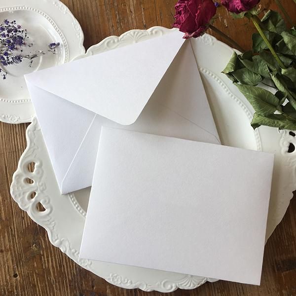 

customized texture plain surface atmosphere white business wedding invitation envelope gift wrap