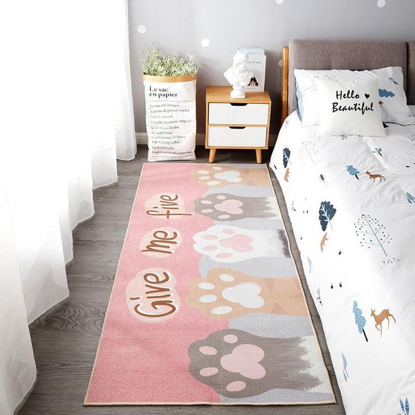 

cartoons printing children's bedroom carpet kids room floor mat bedside kawaii rugs for children washable doormat carpets