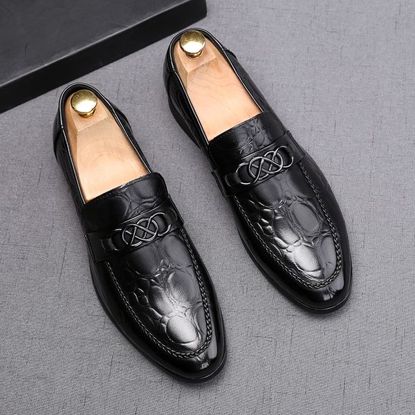 

spring autumn slip on footwear driving moccasin shoes designer softm comfortable casual flats party dress sneakers h34, Black