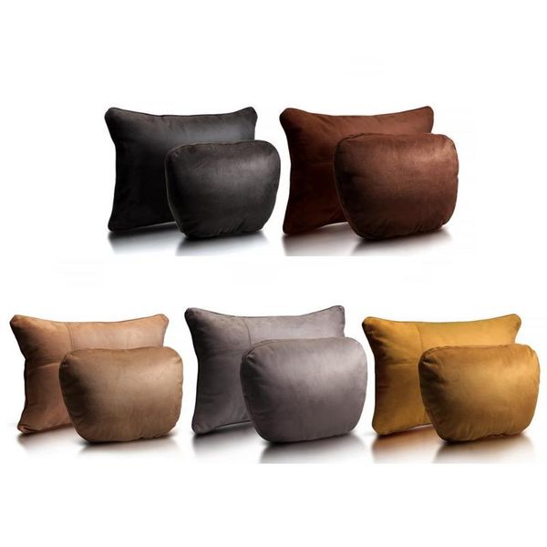 

seat cushions soft car pillow auto neck headrest cushion guard slow rebound cotton lumbar &