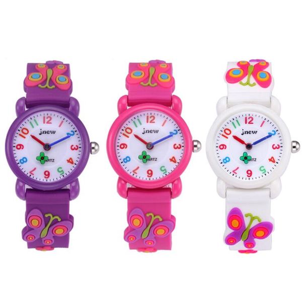 Orologio al quarzo impermeabile da cartone animato in silicone per bambini adorabili Orologio da uomo e da donna per bambini delle scuole elementari Regalo per bambini