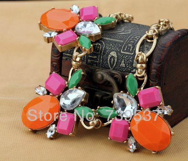 

pendant necklaces xl00251 high-glam handmade orange petal engagement necklace 2021 spring fresh stone jewelry, Silver