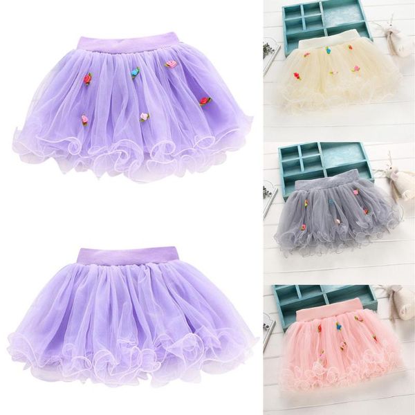 

girls pettiskirt baby tutu skirts princess flower skirt short toddler infant