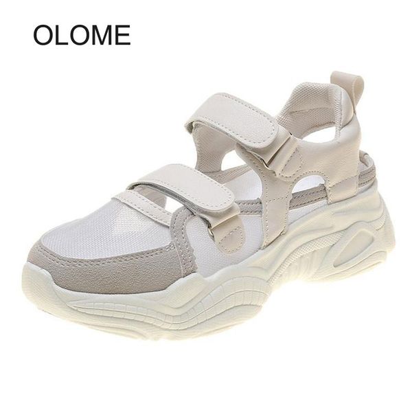 

dress shoes summer women fashion sandals female leisure footware breathable ladies casual chaussures hook&loop zapatos de mujer, Black