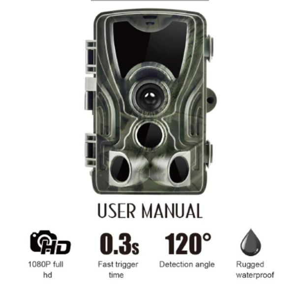 

hc-801a hunting trail camera 1080p po trap 0.3s trigger time 940nm wild night vision chasse cameras