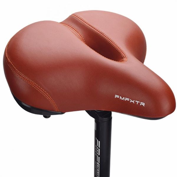 

bike saddles breathable saddle big bucushion leather surface seat mountain bicycle absorbing hollow cushion accessories