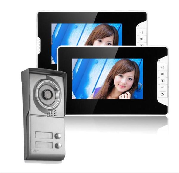 

inch 1v2 monitor two way intercom wired video door phone phones