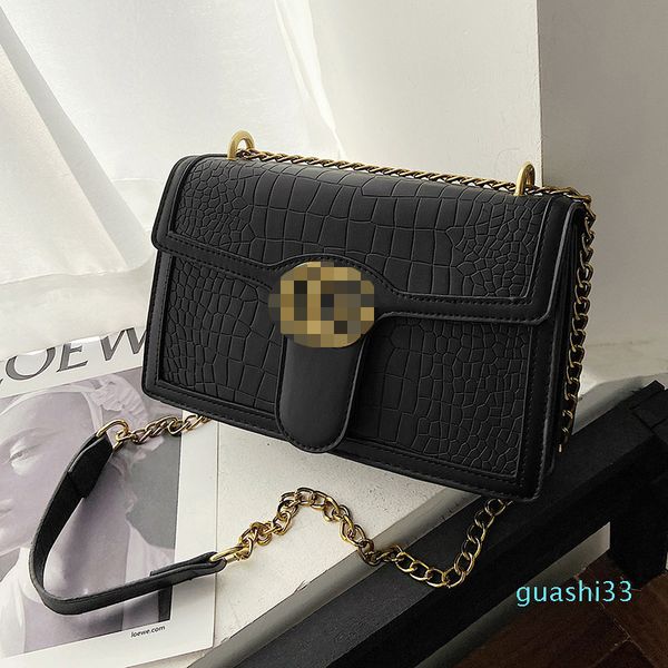 

women's s texture female korean version ins foreign style one shoulder messenger net red fashion chain small square bag