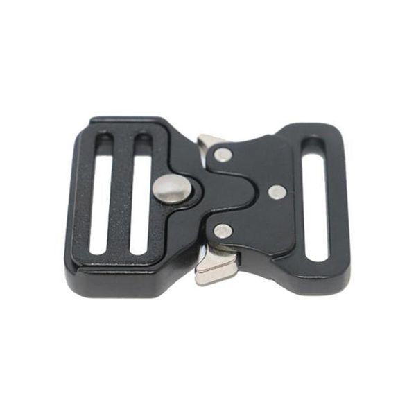

bag parts & accessories 1pc webbing strap metal buckles side quick release buckle shackle belt clip clasp for diy bags, Black