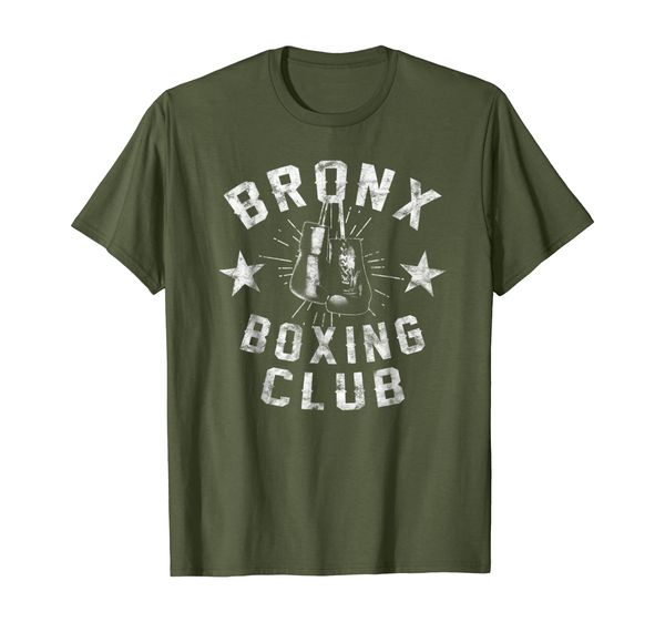 

bronx boxing club - vintage distressed boxer t-shirt, White;black