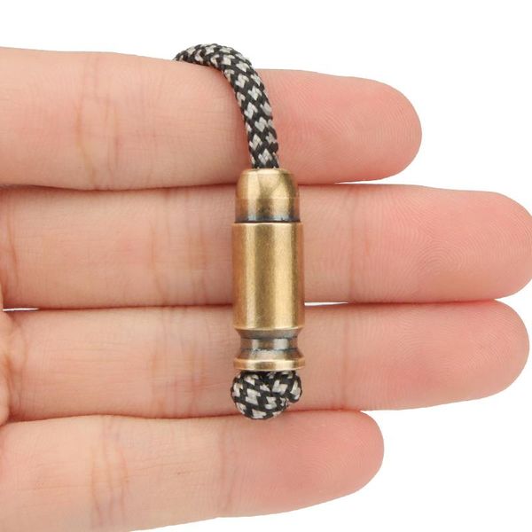 

outdoor gadgets vintage color brass knife beads umbrella rope bead diy pendant