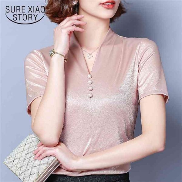 

women's summer blouses v collar office ladies blose women shirts plus size chiffon blouse womens and 3430 50 210506, White