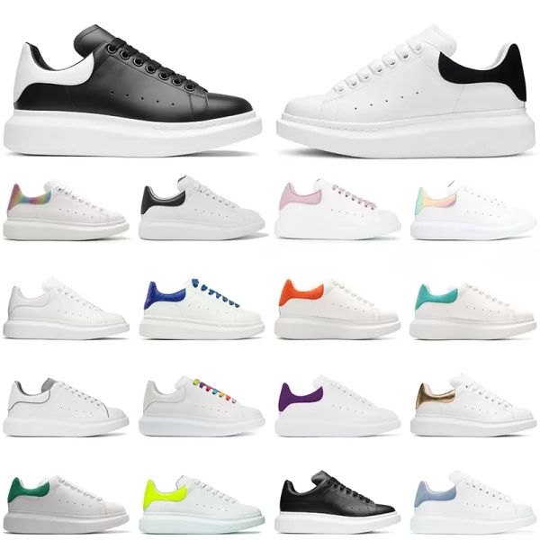 

fashion men shoe designer women leather lace up platform oversized sole sneakers white black mens womens luxury velvet suede casual shoes 36
