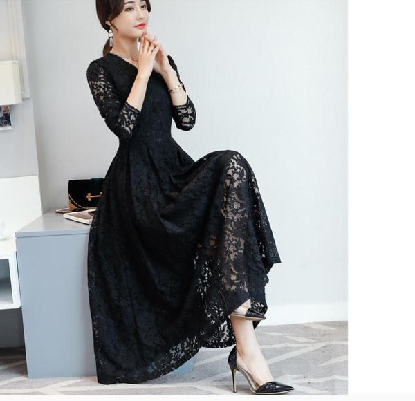 

casual dresses 2021 spring and autumn summer with style fashion long sleeve women's dress, Black;gray