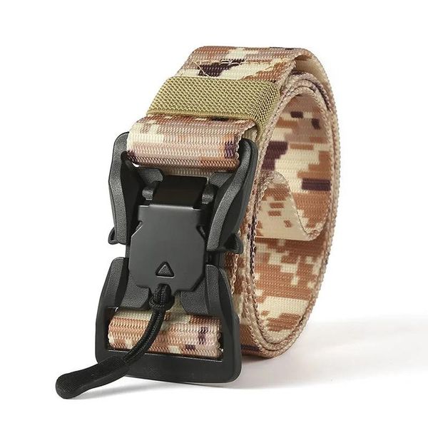 

belts men's military equipment combat tactical belt us army training nylon metal buckle outdoor sports hunting gift, Black;brown