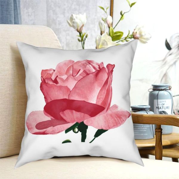 

pillow case rose square pillowcase creative zip decor bed cushion cover 18"