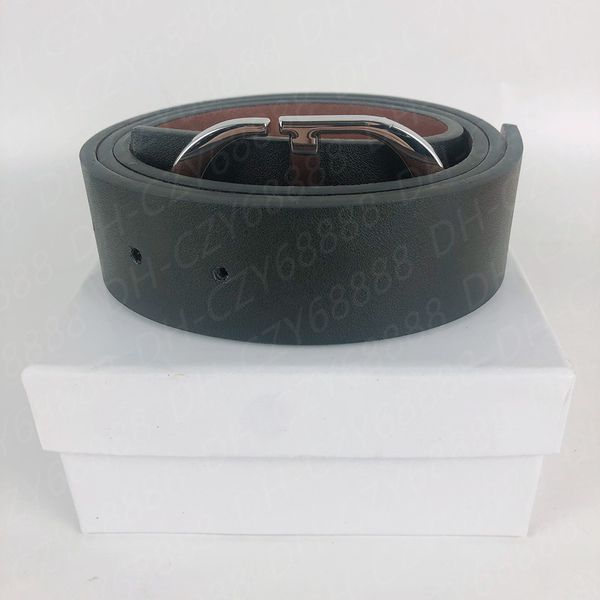 

2021 men designers belts luxury mens and womens ceinture golden + silver buckle belt length 105-125cm width 3.8cm with box, Black;brown