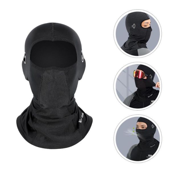 

cycling caps & masks motorcycle face mask full cover hat ski neck summer, Black
