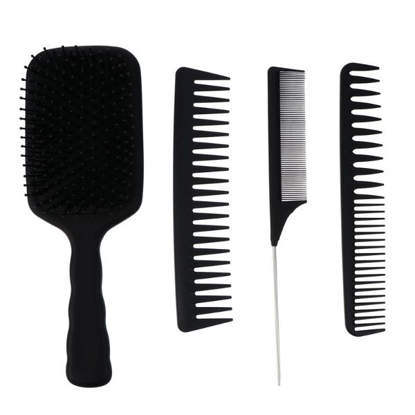 

set/4pcs practical combs hair salon haircut hairdressing brushes, Silver