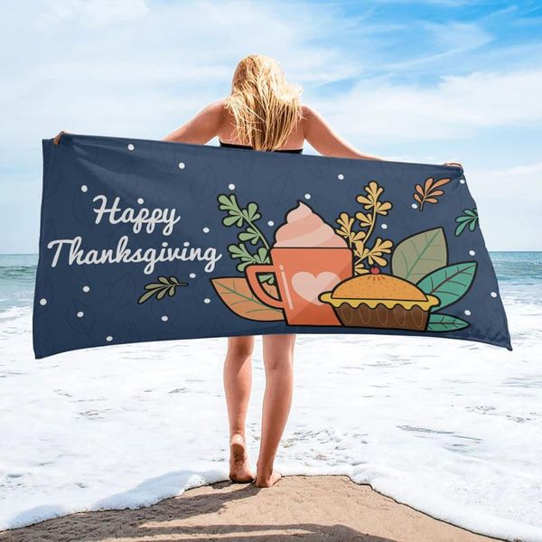 

towel thanksgiving ice cream cake plant bath bathroom microfiber face towels sporty quick-dry for adults