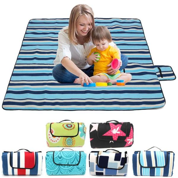 

outdoor pads camping mat waterproof folding picnic hiking beach moisture-proof blanket portable sleeping pad bed 2.0x2.0m