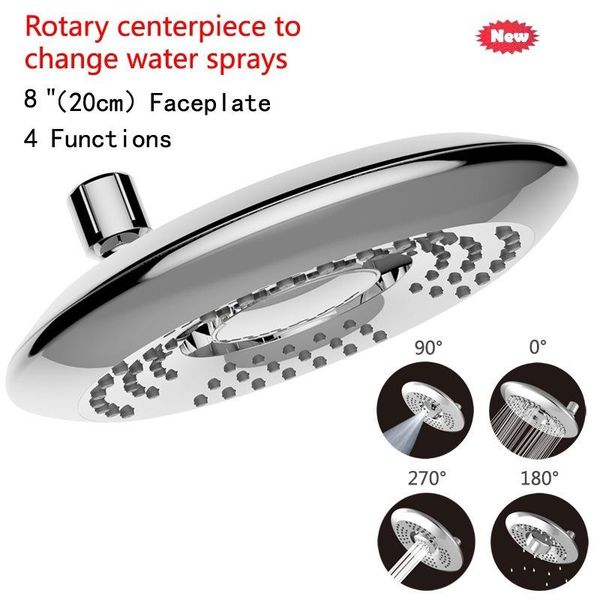 

inch / 6 rotating 360 degree bathroom rain shower abs chrome-plated water-saving plus long arm hand thin sets