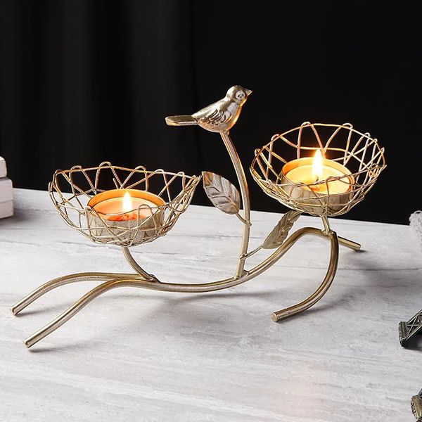 

candle holders nordic light luxury candlestick decoration creative romantic candlelight dinner props european modern home table decorations