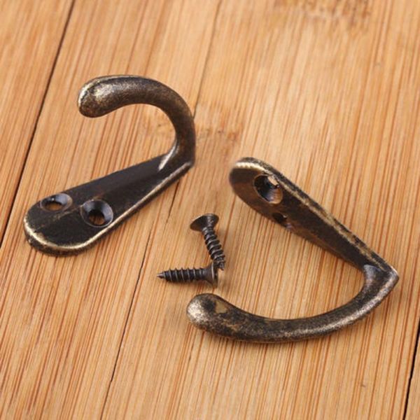 

hooks & rails 10x zinc alloy antique hook hanger home hat coat clothes towel