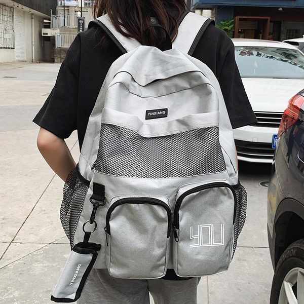 

nylon women backpack fashion waterproof rucksack for teen girls school bag cute student bookbag travel mochila