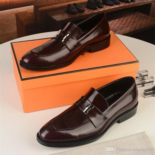 

a2 brand men genuine leather business casual shoes large size comfortable fashion luxury men flat shoes italy office loafers size 6.5-11, Black