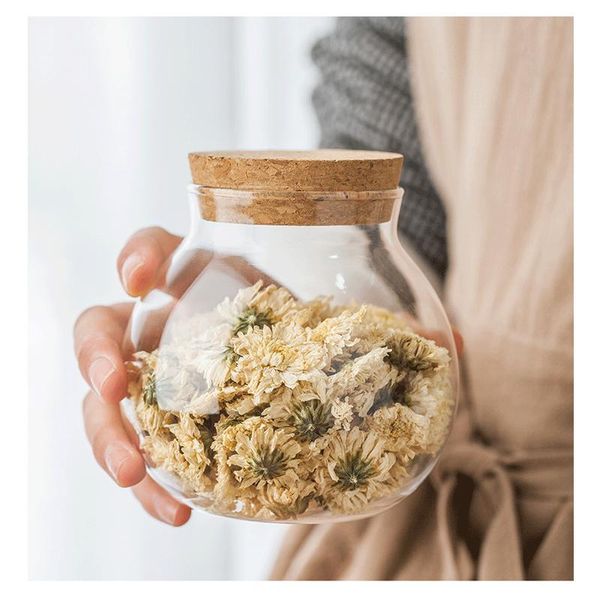 

storage bottles & jars kitchen containers glass sealed food container for dried fruit/cereals/tea/seasoning jar moisture-proof