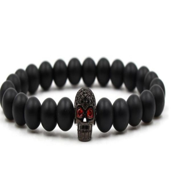 

8mm beaded bracelet inlaid with zircon and color preserved golden bead tiger eye hrh34d, Black