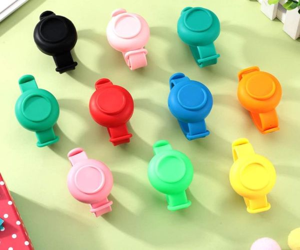 Desinfetante para as mãos Pulseira Dispensadora Silicone Recarregável Desinfetante Gel ou Loção Pulseira para Adultos Adolescentes Crianças Pequena Bomba de Sabonete Líquido Colorido