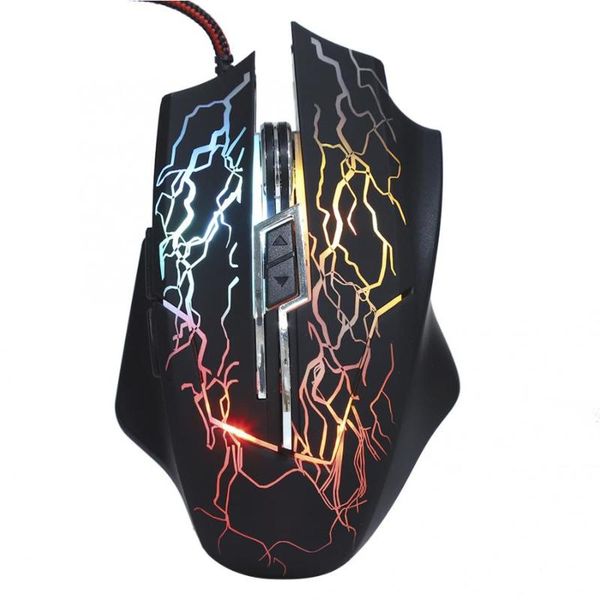 

6-button gaming mouse colorful rgb light-emitting lapdeskusb wired k1022 mice