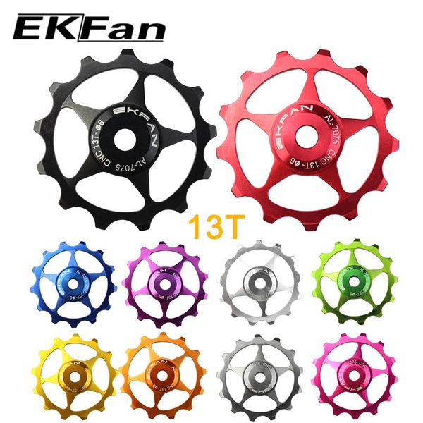 

bike derailleurs ekfan 2pcs 10 color mtb mountain road bikes bicycles 11t 13t rear derailleur pulley roller idler bearing jockey wheel parts