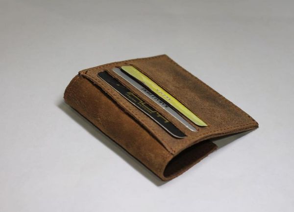 

card holders 100 genuine leather wallet for men business father day gifts man holder made in turkey, Brown;gray